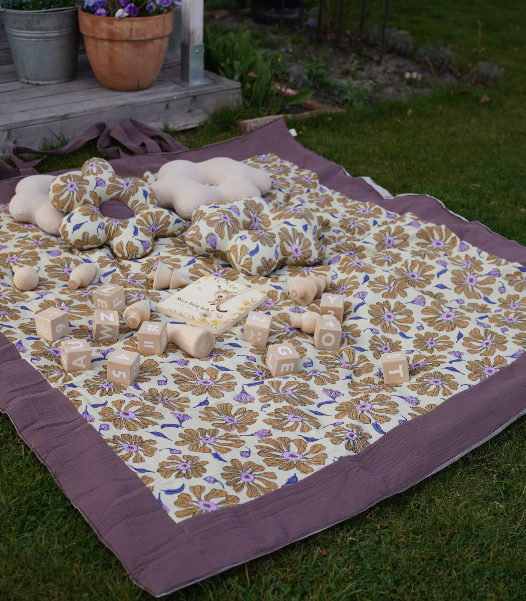 Pikniko kilimėlis iš muslino "Flower Power" XXL - Image 2