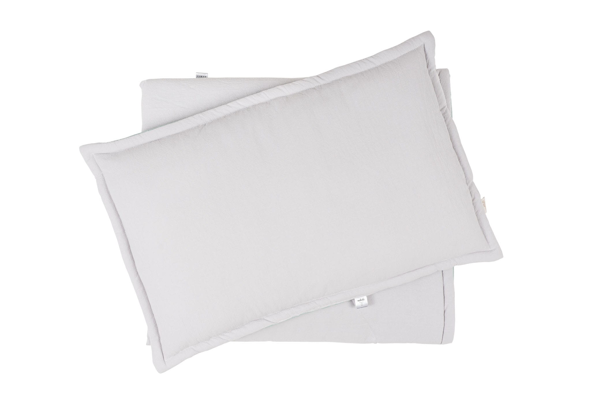 Personalizuota skalbtos medvilnės pagalvėlė - pilka - Image 3