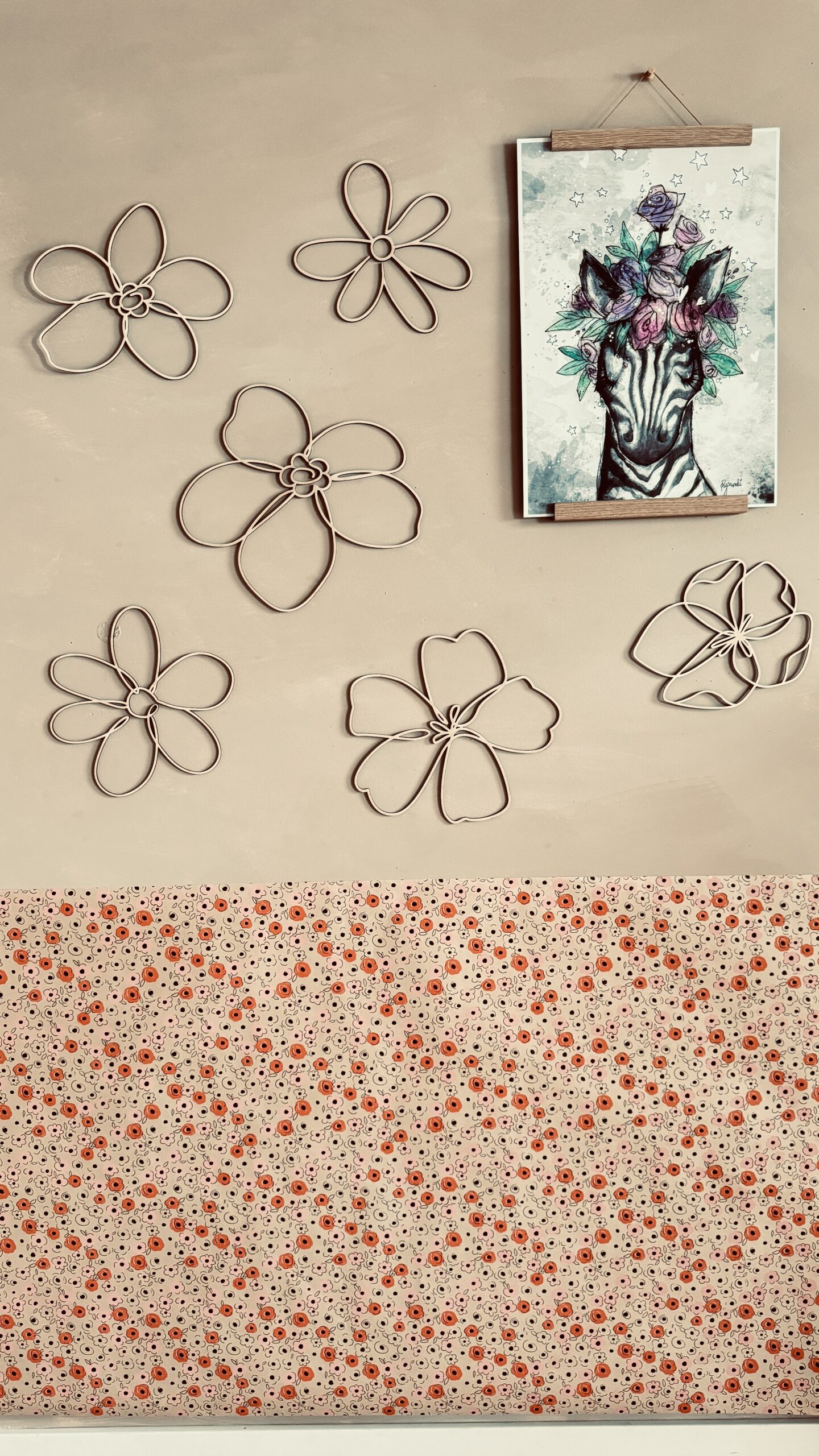 Medinė sienos dekoracija „Gėlės” - Image 9