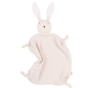 Personalizuotas muslino migdukas "Triušis" mažyliui - natūrali