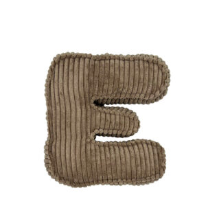 Personalizuota raidės pagalvėlė - cukraus ruda