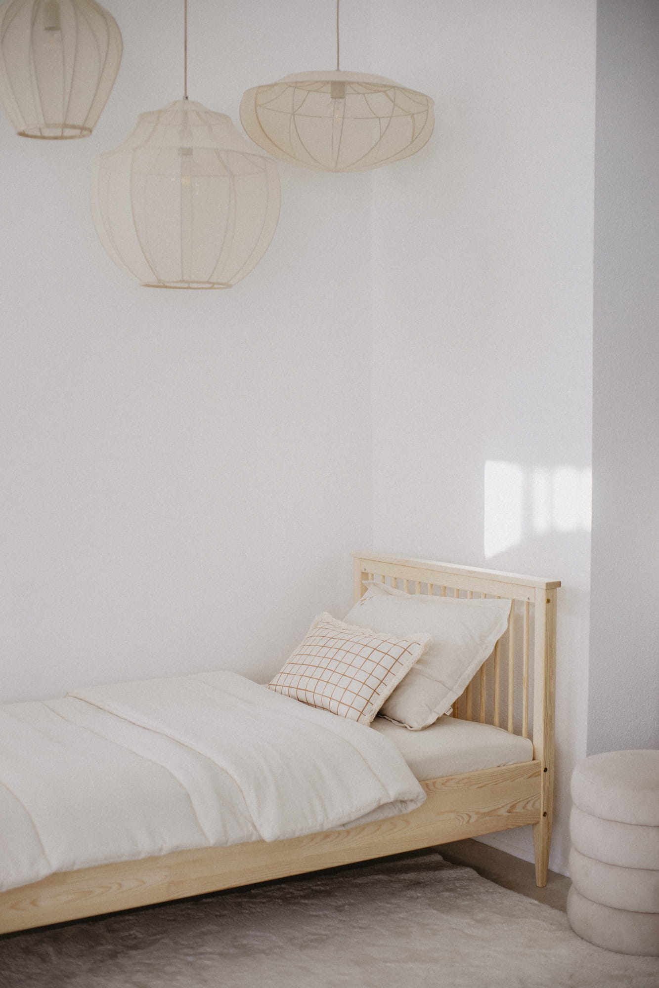 Skalbtos medvilnės patalynės komplektas su užpildu "Žvaigždės" - natūrali - Image 3