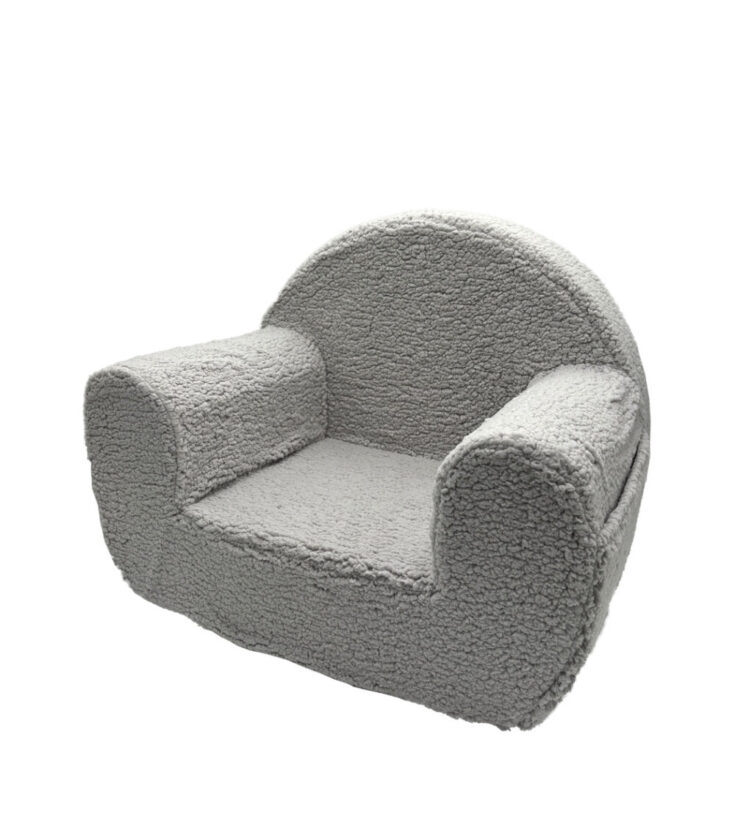 Vaikiškas fotelis "Teddy" - pilka - Image 2