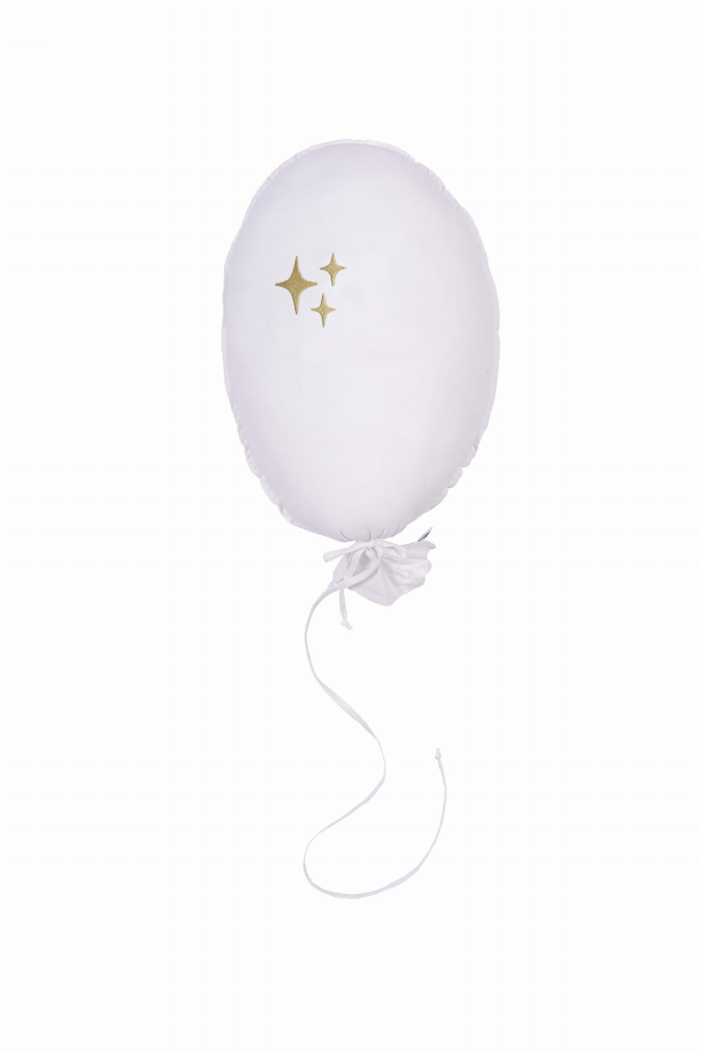 Dekoratyvinis skalbtos medvilnės balionas "Žvaigždės" – ecru spalva - Image 9