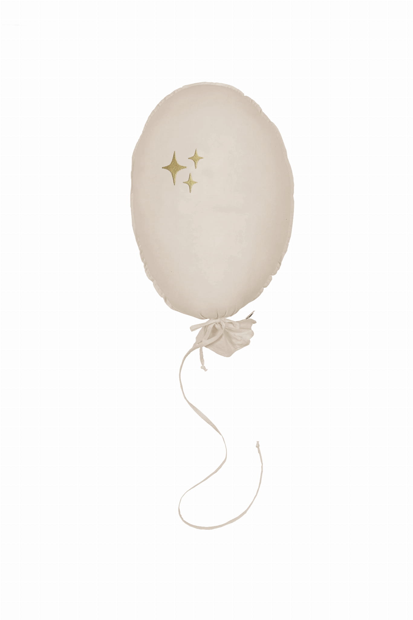Dekoratyvinis skalbtos medvilnės balionas "Žvaigždės" – natūrali - Image 2