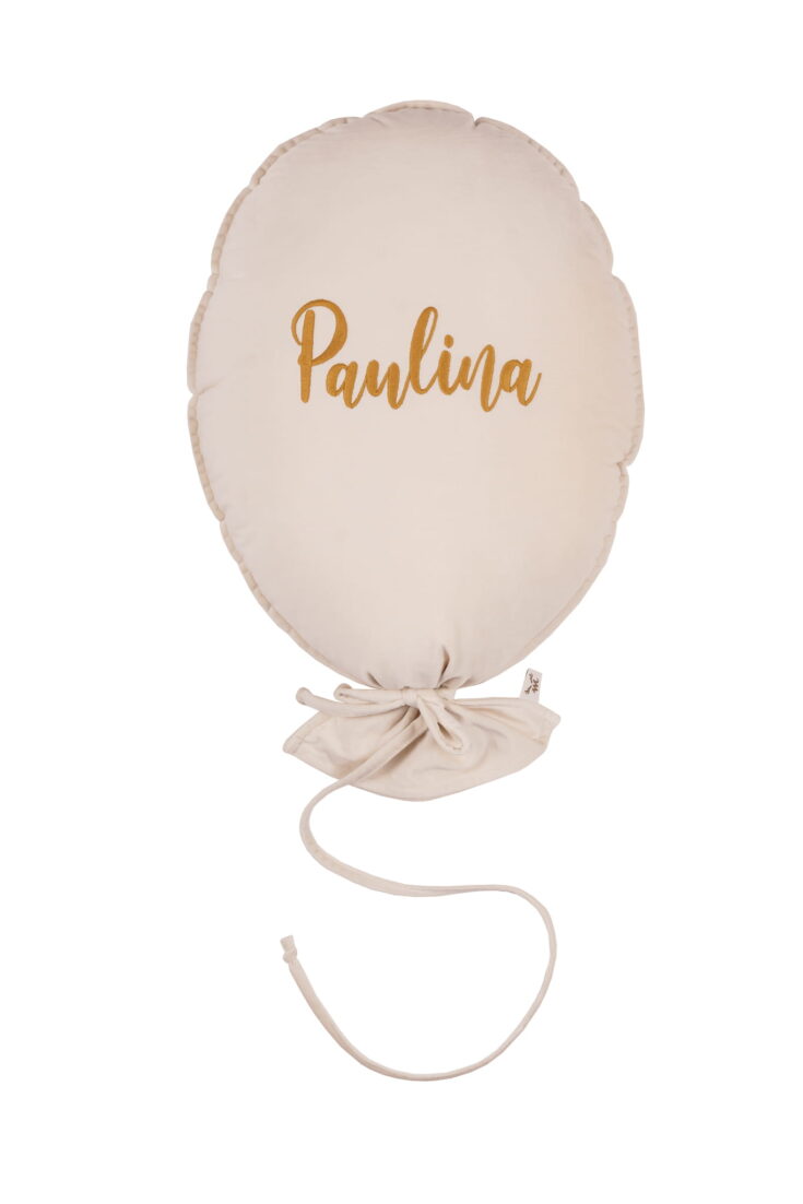 Personalizuotas dekoratyvinis balionas „Delux“ – vanilinė kreminė - Image 10