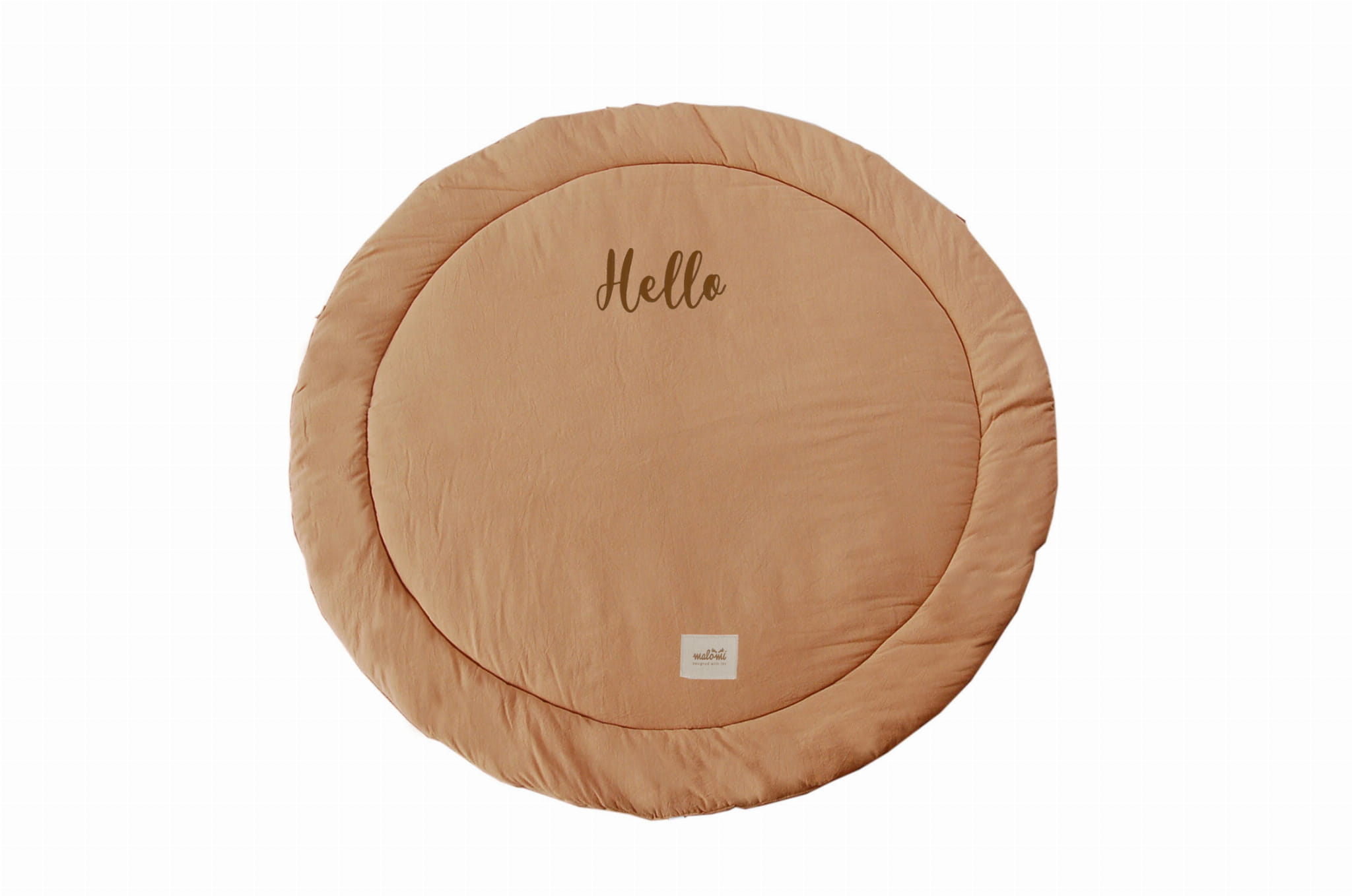 Personalizuotas skalbtos medvilnės žaidimų kilimėlis - camel spalva