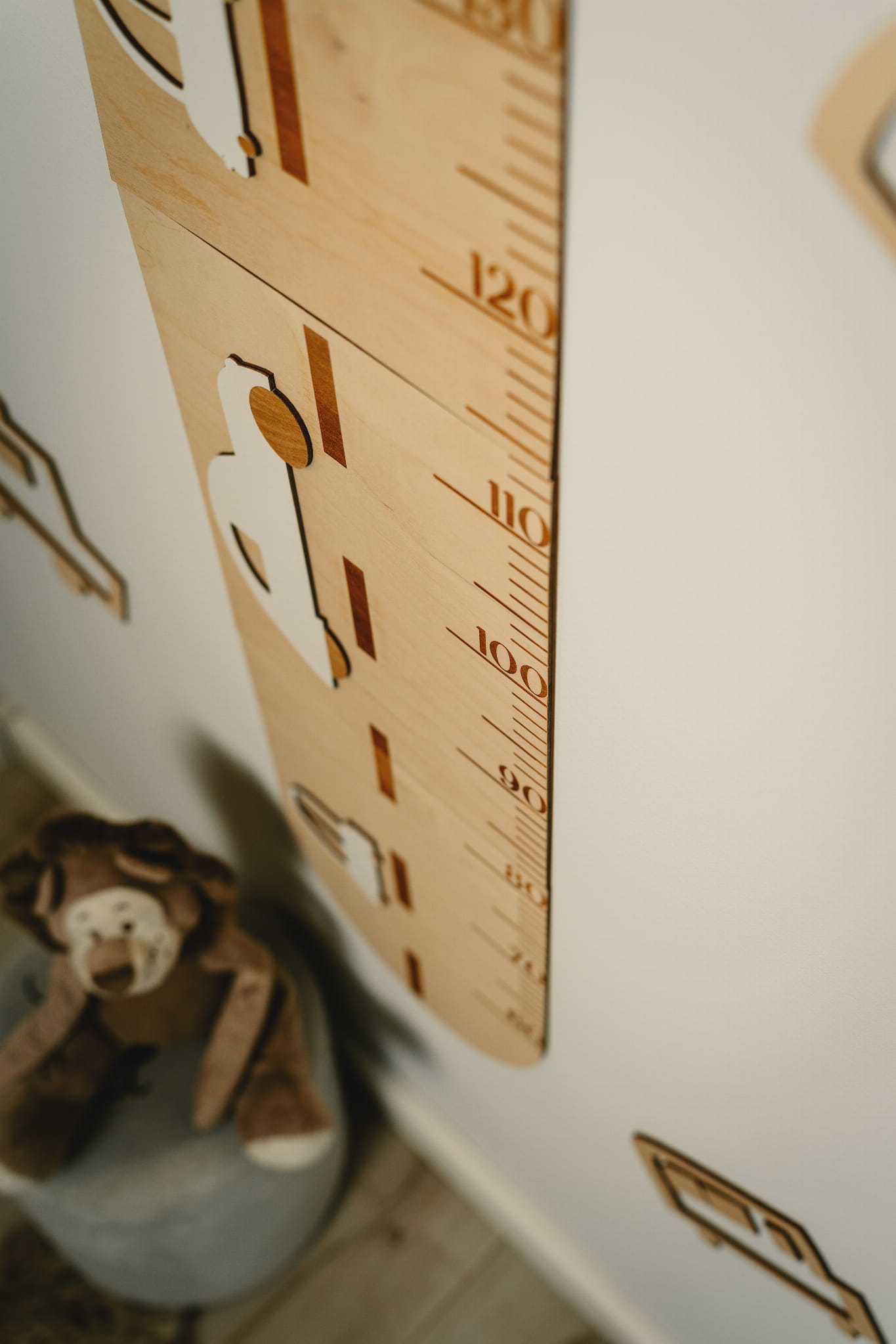 Medinė ūgio matavimo lenta "Automobiliai" - Image 3