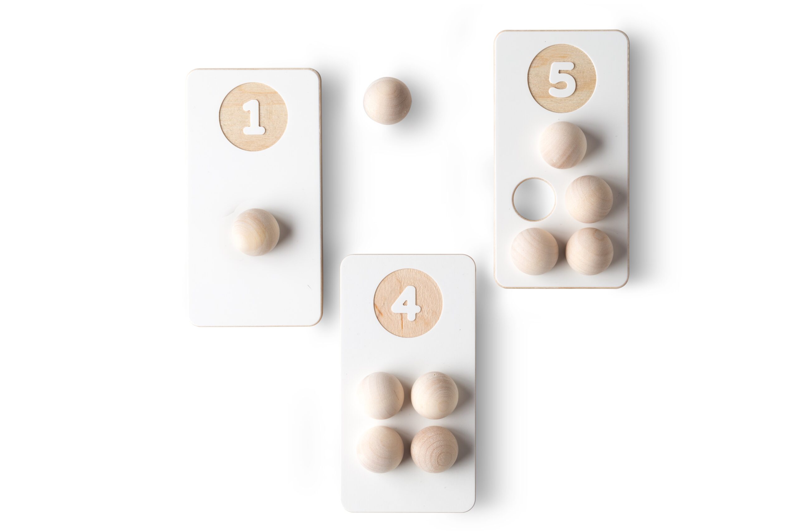 Medinės skaičiavimo kaladėlės su rutuliukais - Image 4