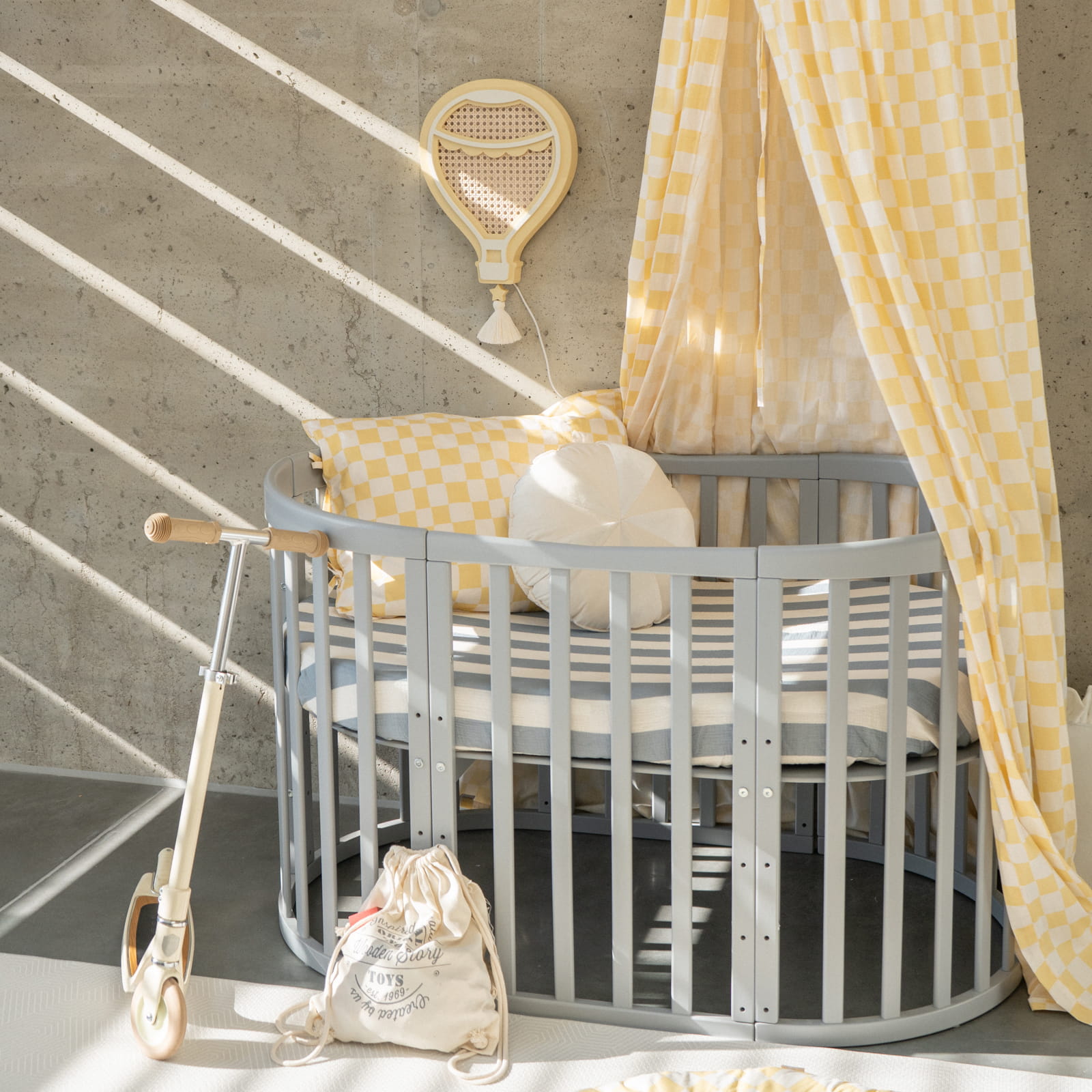 Medinis šviestuvas "Hot Air Balloon" - kreminė/medaus spalva - Image 5