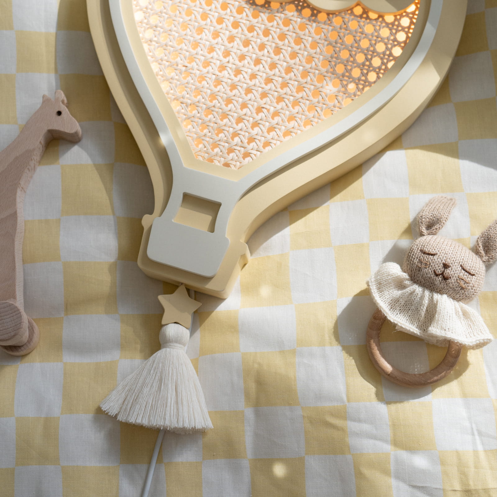 Medinis šviestuvas "Hot Air Balloon" - kreminė/medaus spalva - Image 3