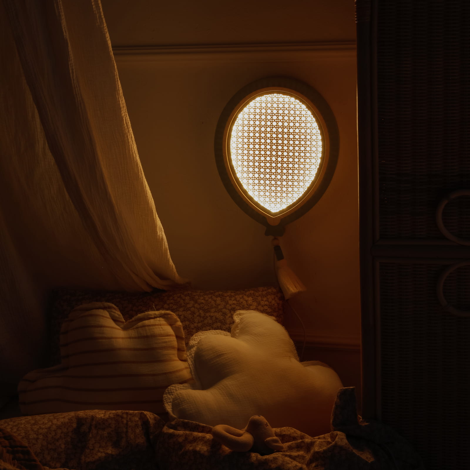 Medinis šviestuvas "Balloon" - šalavijų/avižų spalva - Image 11