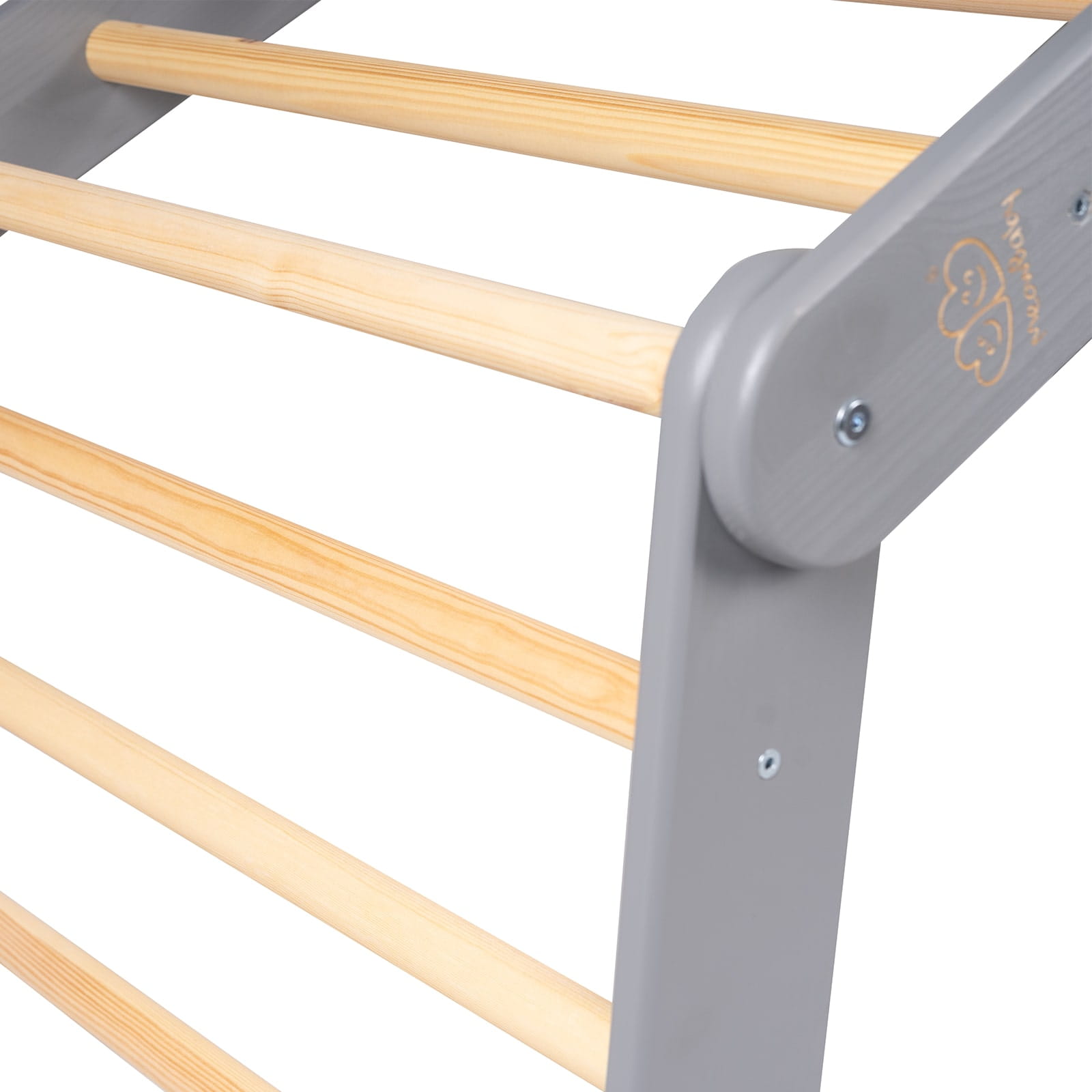 Didelės trikampės Montessori kopėčios - pilka - Image 3