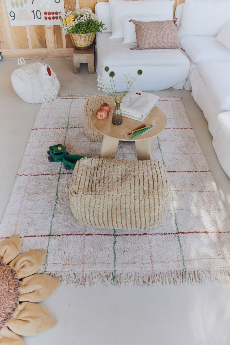 Skalbiamas medvilninis kilimas "Spalvotos juostelės", 90 x 130 cm - Image 4