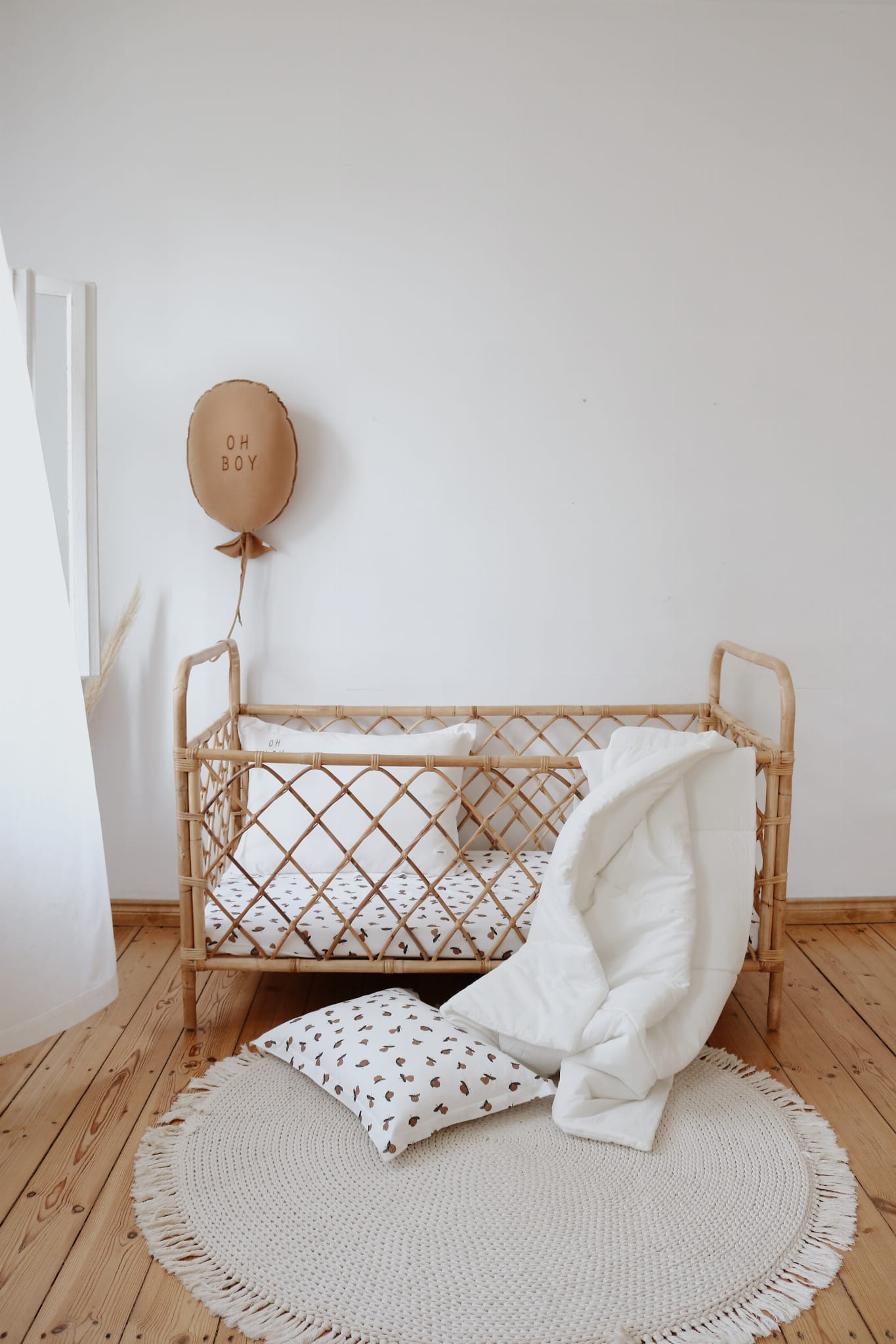 Skalbtos medvilnės antklodė su užpildu - ecru spalva - Image 2