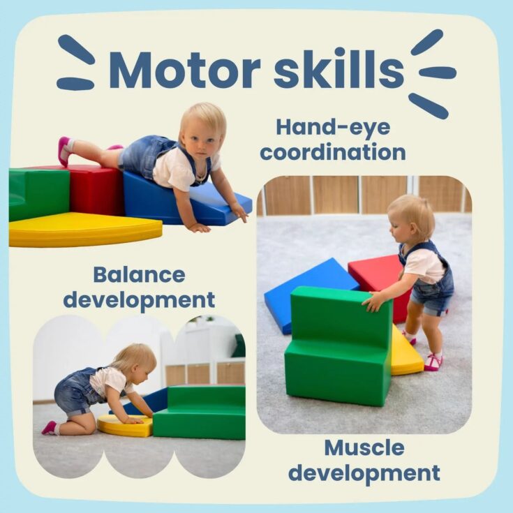 Montessori 5 minkštų kaladėlių rinkinys „Soft Play“– pastelinės spalvos - Image 9