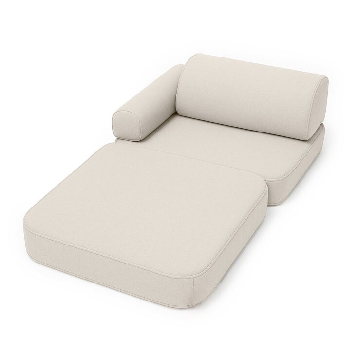 Maža modulinė vidaus/lauko sofa vaikams – rausvai smėlinė - Image 3