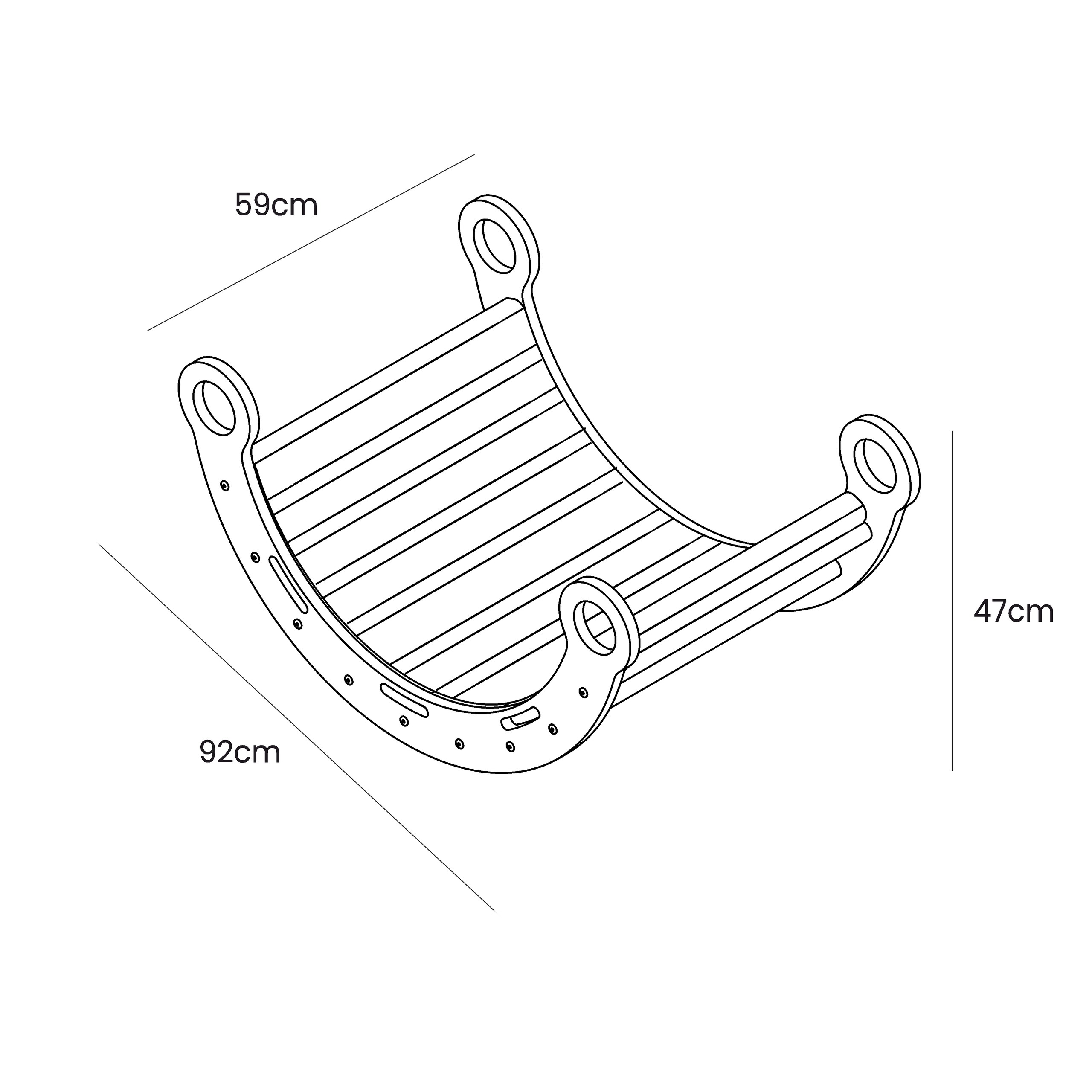 Supamasis rokeris – baltas su mėtų spalvos pagalve - Image 5
