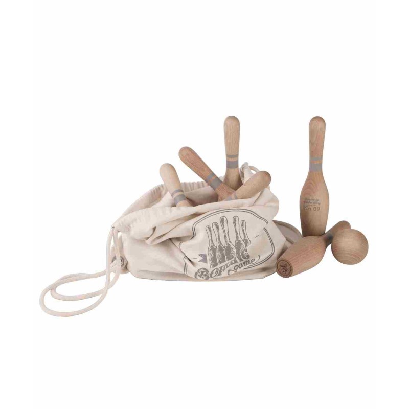 Mediniai boulingo kėgliai - natūralūs - Image 5