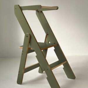 Sulankstomas virtuvės bokštelis - alyvuogių spalvos