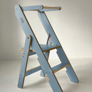 Sulankstomas virtuvės bokštelis - mėlynas