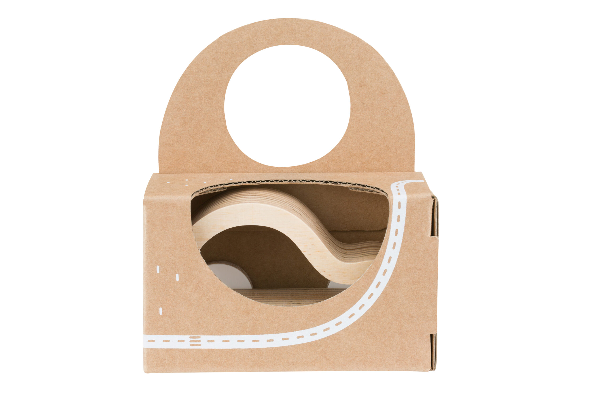 Medinis automobilis su oranžiniais ratais - Image 15