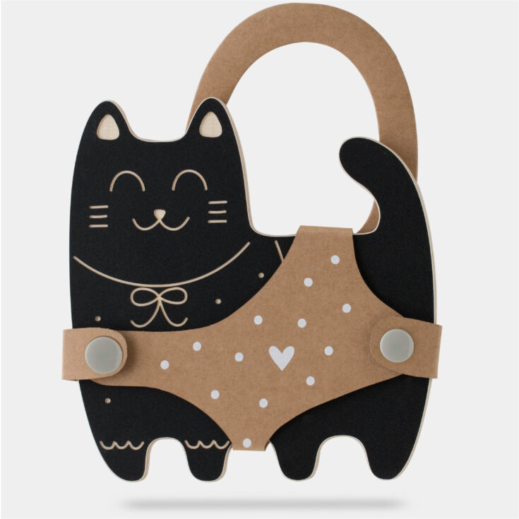 Medinė kreidinė piešimo lentelė "Cat" - Image 8