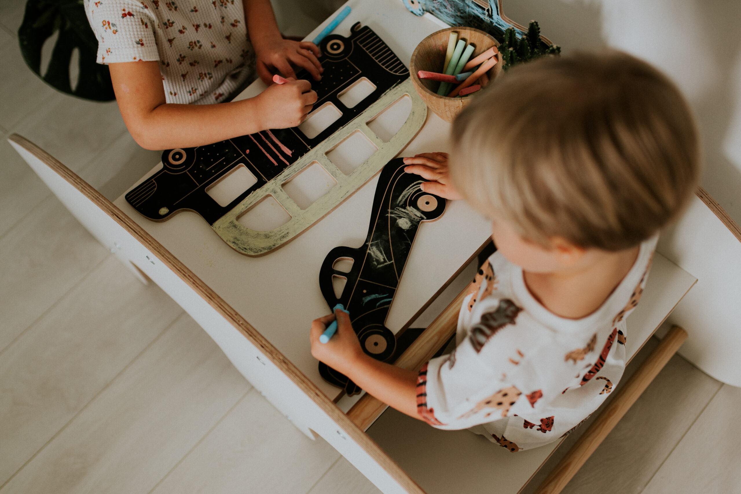Medinė kreidinė piešimo lentelė "Mercury retro car " - Image 2