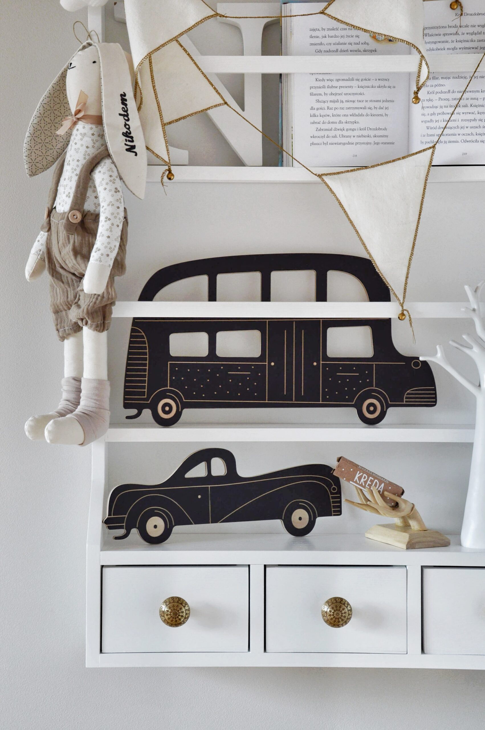 Medinė kreidinė piešimo lentelė "Mercury retro car " - Image 7