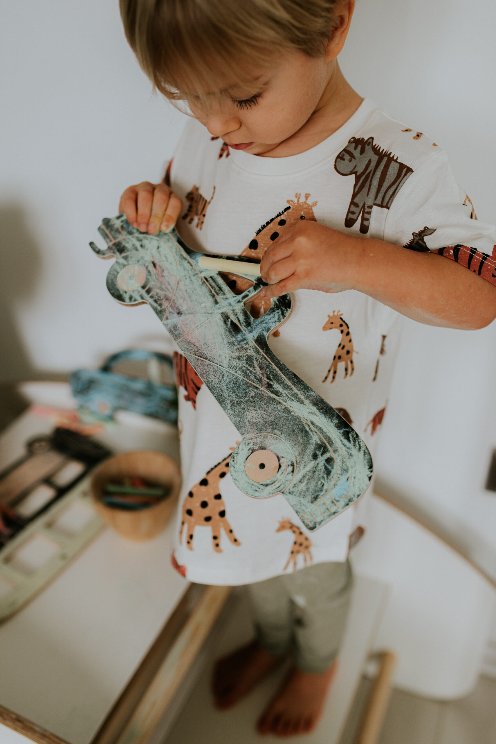 Medinė kreidinė piešimo lentelė "Mercury retro car " - Image 3