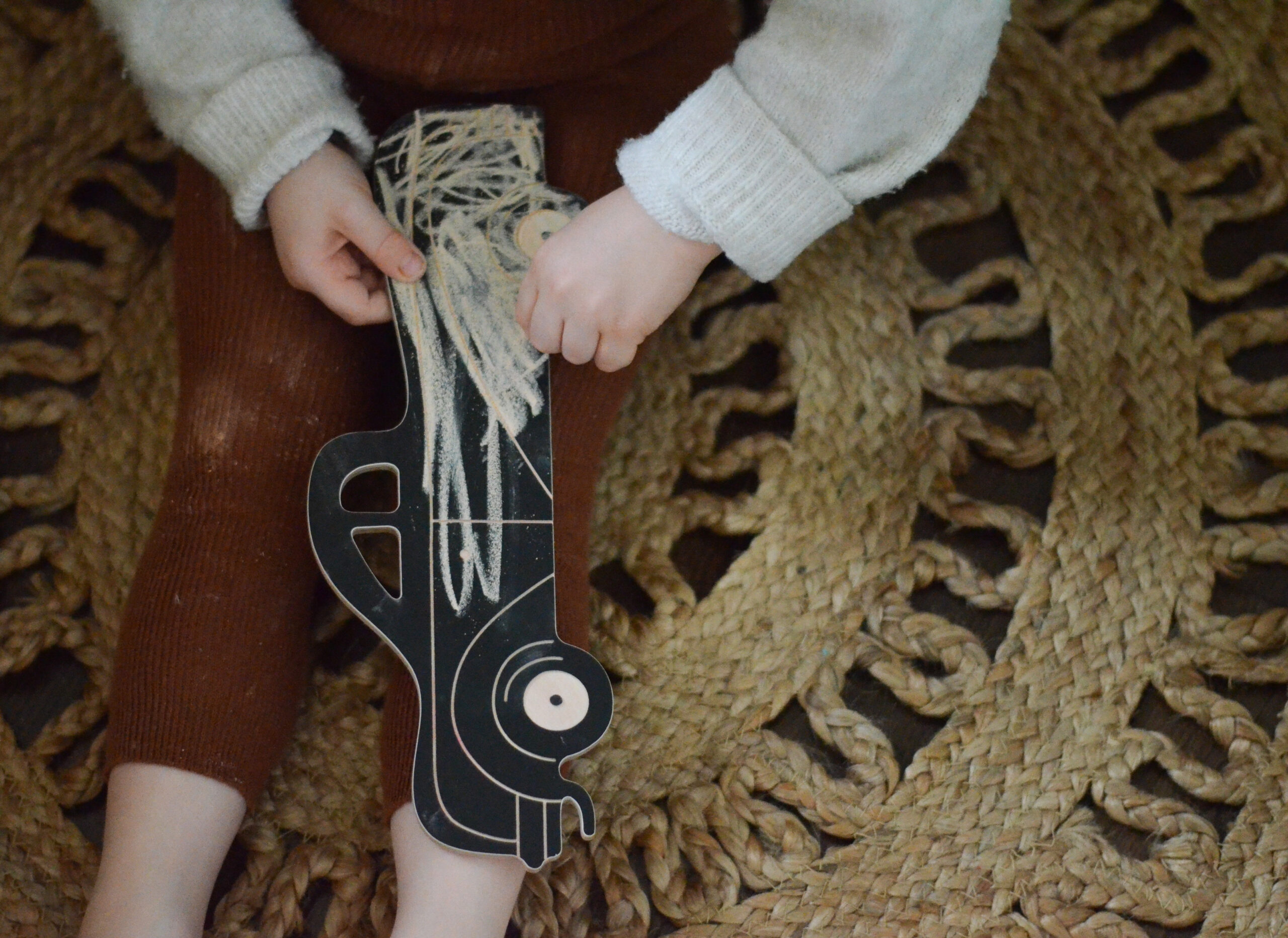 Medinė kreidinė piešimo lentelė "Mercury retro car " - Image 8