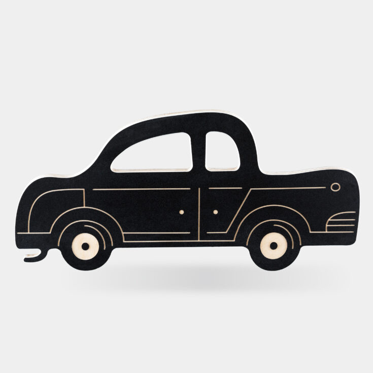 Medinė kreidinė piešimo lentelė "Saturn retro car" - Image 6