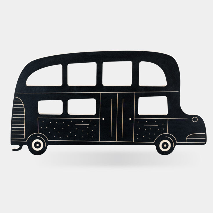 Medinė kreidinė piešimo lentelė "Bus" - Image 14