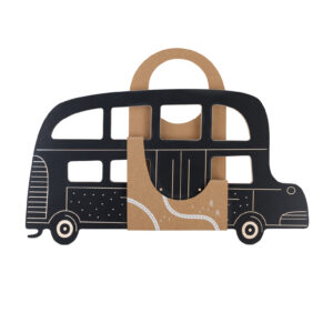 Medinė kreidinė piešimo lentelė "Bus"