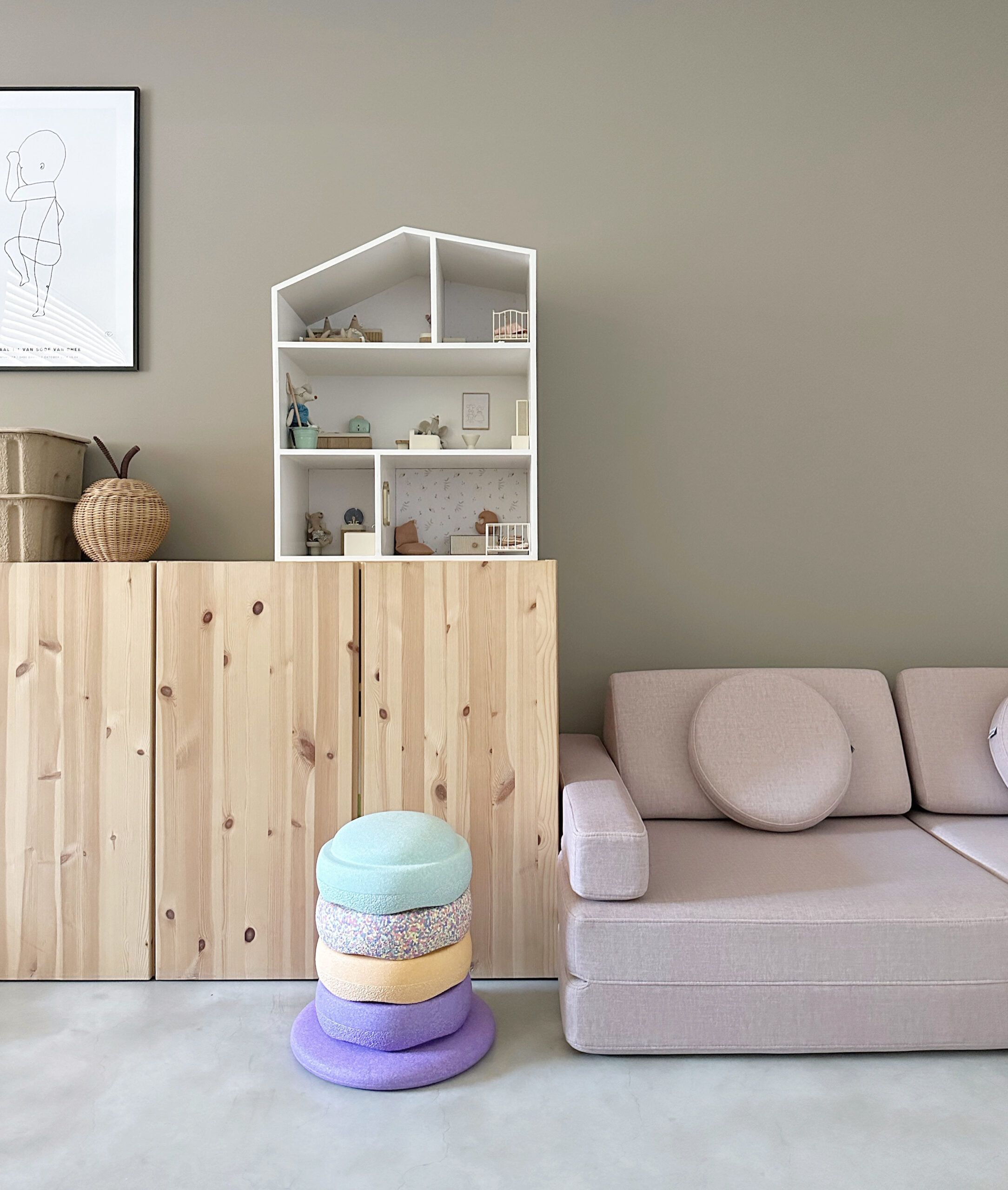 SHAPPY žaidimų sofa ORIGINAL - švelni rožinė - Image 14