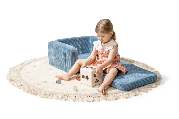 LUMI 2in1 fotelis-lova „Sky sugar” - velvetas - Image 3