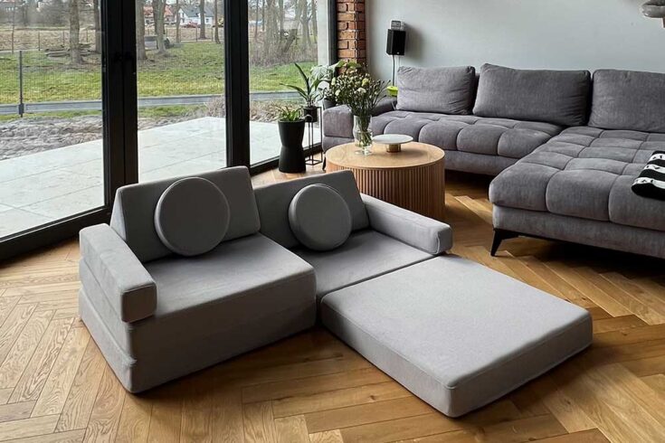SHAPPY žaidimų sofa ORIGINAL - šviesiai pilka - Image 7