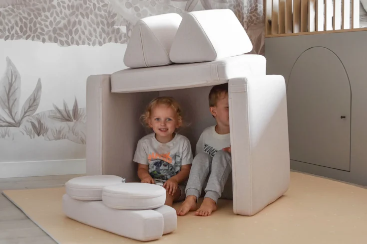 SHAPPY žaidimų sofa mini – švelni smėlio spalva - Image 14