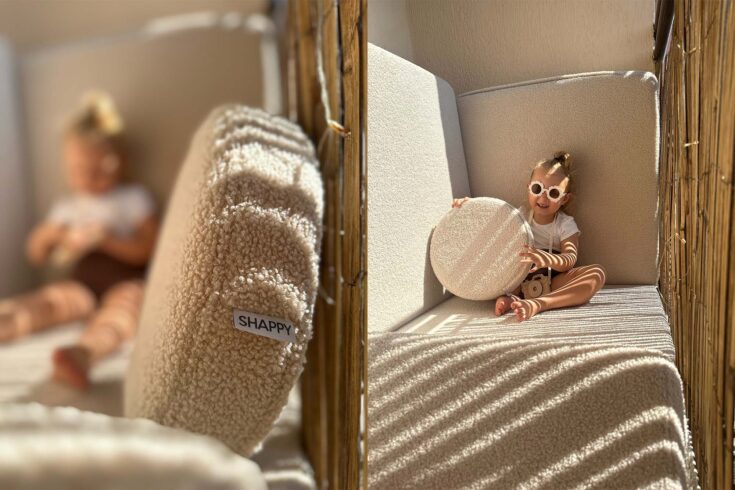SHAPPY žaidimų sofa "Teddy" - švelni smėlio spalva - Image 16