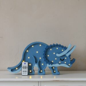 "Little Lights" medinis šviestuvas "Dino Triceratops" - 3 spalvos