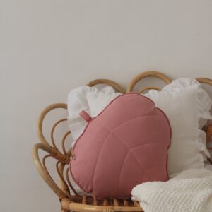 Lininė lapo formos pagalvėlė „Marsala“