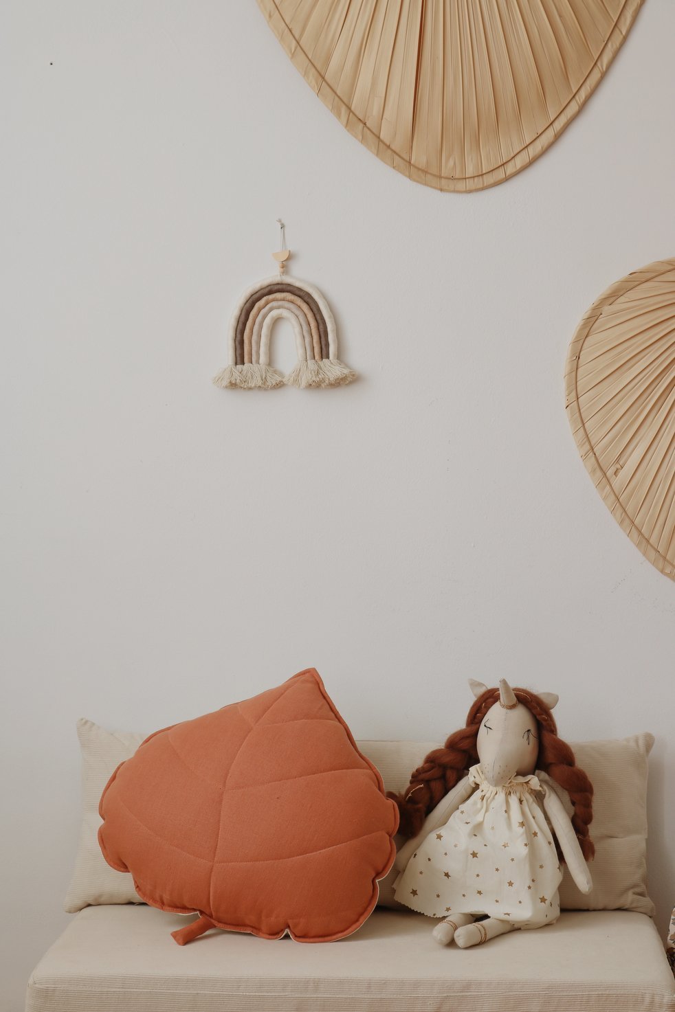 Lininė lapo formos pagalvėlė „Papaya“ - Image 4