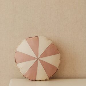 Lininė saldainio formos pagalvėlė „Powder Pink Candy“