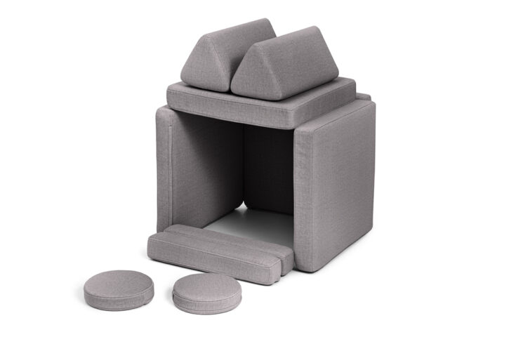 SHAPPY žaidimų sofa mini – tamsiai pilka - Image 9