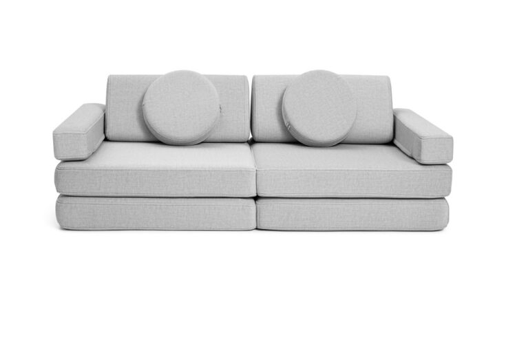 SHAPPY žaidimų sofa mini – šviesiai pilka - Image 3