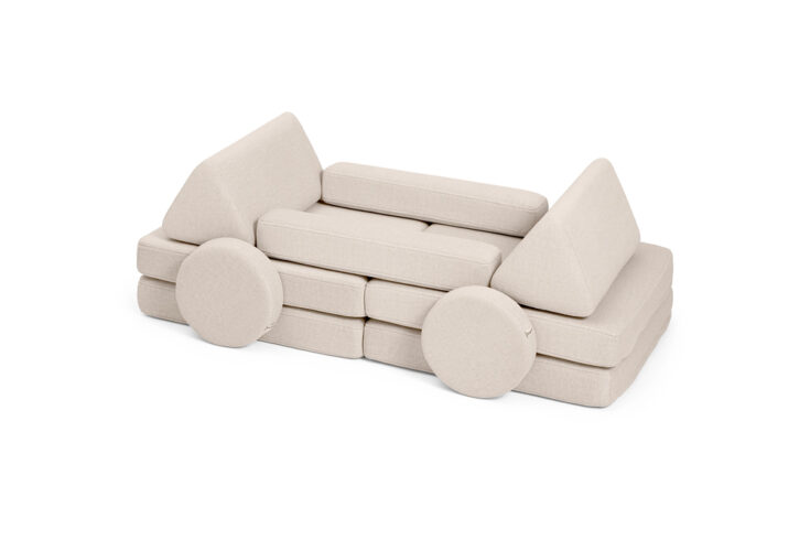 SHAPPY žaidimų sofa mini – švelni smėlio spalva - Image 4