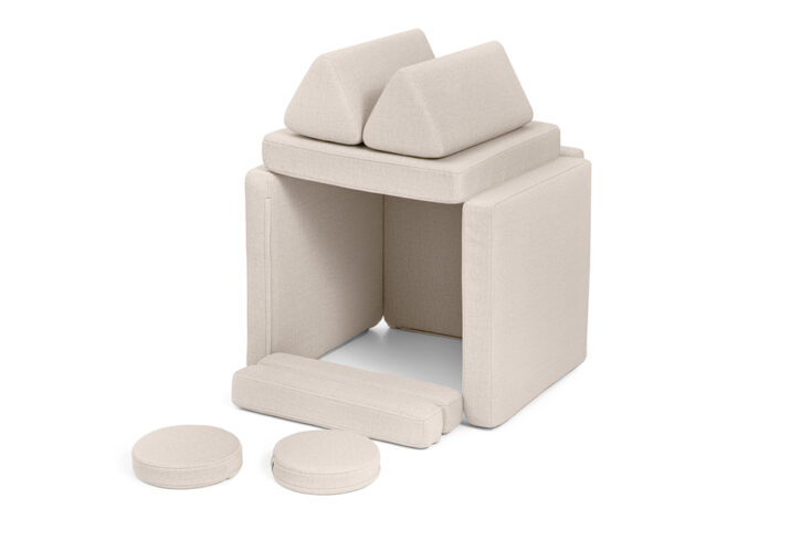 SHAPPY žaidimų sofa mini – švelni smėlio spalva - Image 5