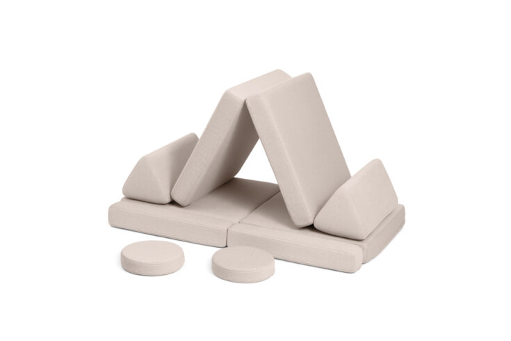 SHAPPY žaidimų sofa mini – švelni smėlio spalva - Image 8