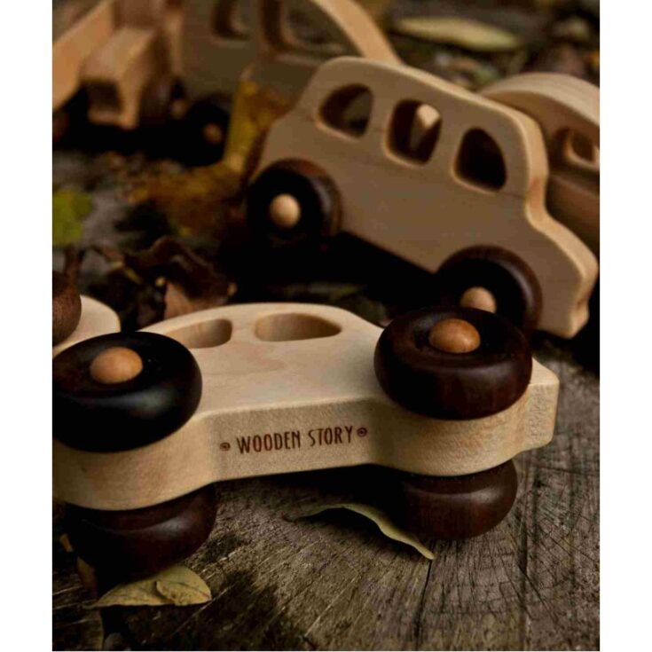 "Wooden Story" medinis automobilis „1950s“ - natūrali - Image 3