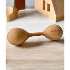 "Wooden Story" medinis barškutis "Lark" - natūrali